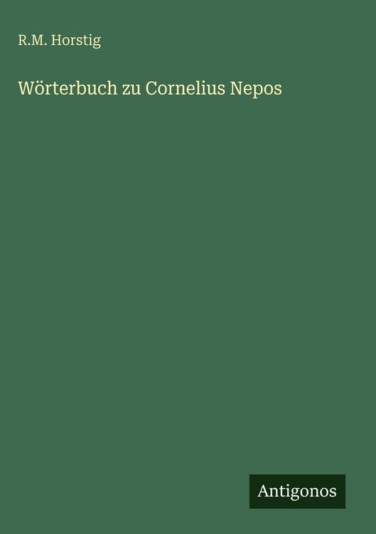 Produktbild: W&ouml;rterbuch zu Cornelius Nepos