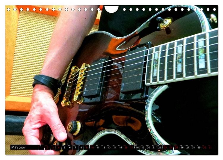 Produktbild: Guitars and Amps - Let's Rock (Wall Calendar 2026 DIN A4 landscape), CALVENDO 12 Month Wall Calendar