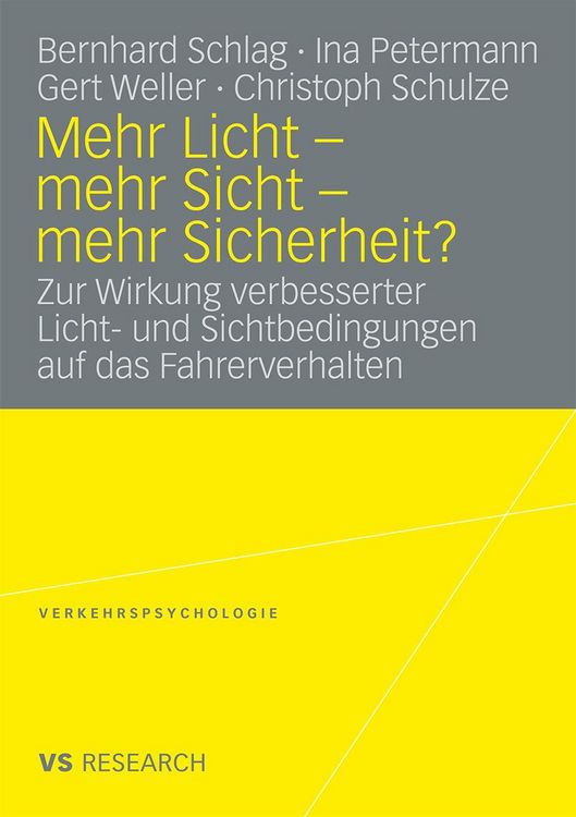 Produktbild: Mehr Licht - mehr Sicht - mehr Sicherheit?