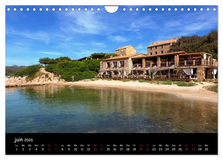 Produktbild: La Corse de plage en plage (Calendrier mural 2026 DIN A4 vertical), CALVENDO calendrier mensuel