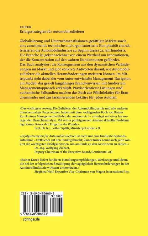 Produktbild: Erfolgsstrategien f&uuml;r Automobilzulieferer