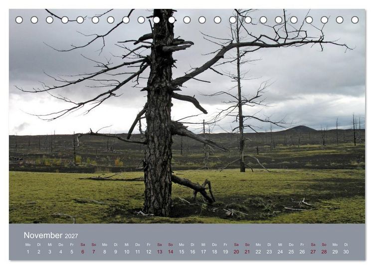 Produktbild: Kamtschatka - Vulkane, Asche, Eis (Tischkalender 2027 DIN A5 quer), CALVENDO Monatskalender