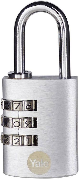 Produktbild: YALE Y151B/30/125/1 Vorh&auml;ngeschloss 30mm Silber Zahlenschloss