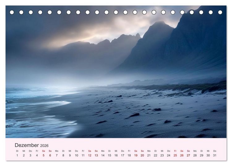 Produktbild: Sturmgetrieben - Der wilde K&uuml;stenkalender (Tischkalender 2026 DIN A5 quer), CALVENDO Monatskalender