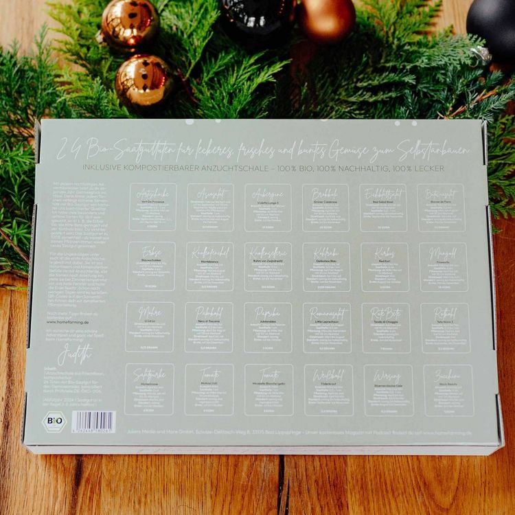 Produktbild: Adventskalender inkl. Anzuchtschale