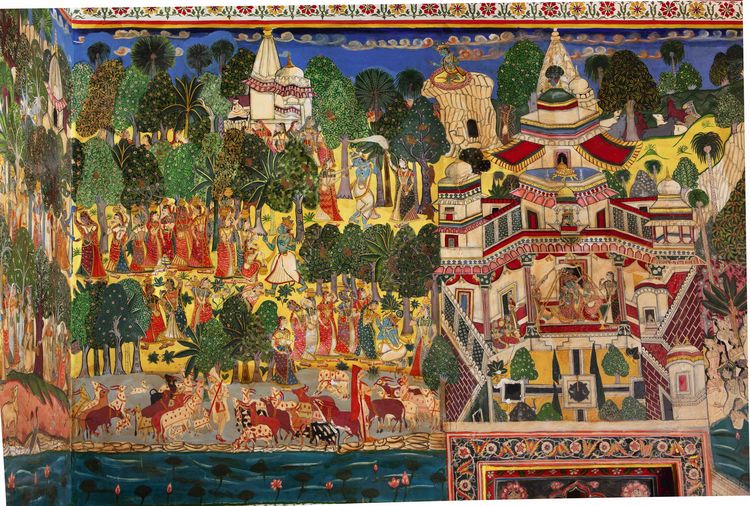 Produktbild: Indische Wandbilder: Eine Reise zu G&ouml;ttern und Mythen des Hinduismus