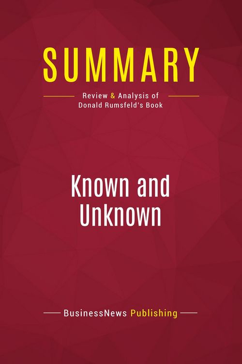 Produktbild: Summary: Known and Unknown