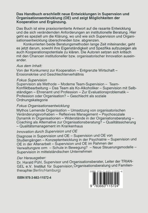 Produktbild: Supervision und Organisationsentwicklung