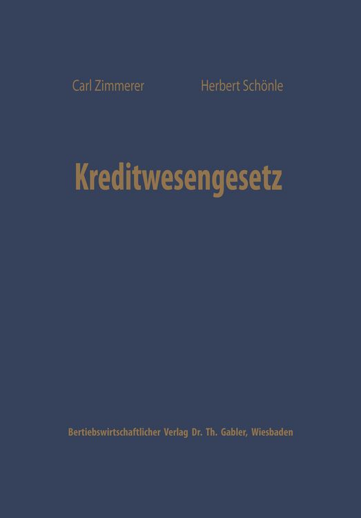Produktbild: Kreditwesengesetz