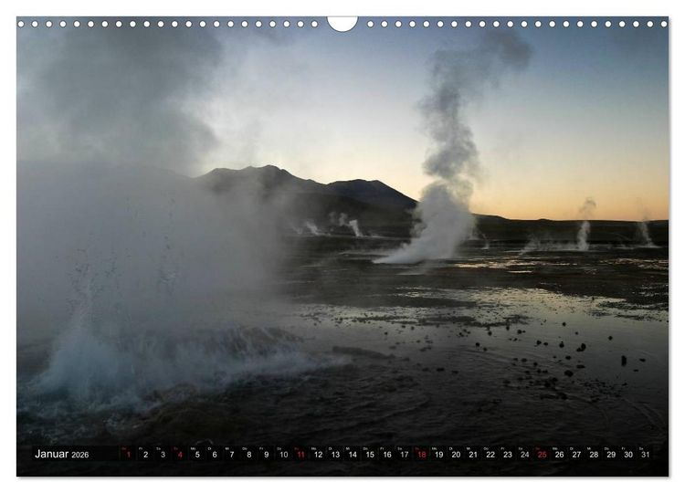 Produktbild: Atacama W&uuml;ste - Landschaften der Extreme (Wandkalender 2026 DIN A3 quer), CALVENDO Monatskalender
