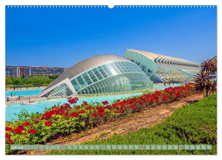 Produktbild: Zauberhaftes Valencia (hochwertiger Premium Wandkalender 2026 DIN A2 quer), Kunstdruck in Hochglanz
