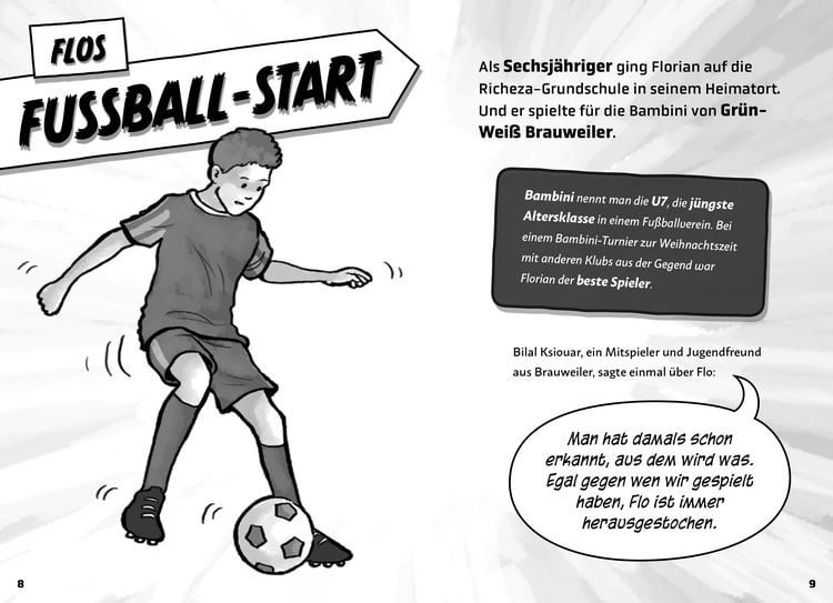 Produktbild: Mein Fu&szlig;ballheld Florian Wirtz &ndash; Seine Geschichte, seine Spiele, seine Rekorde