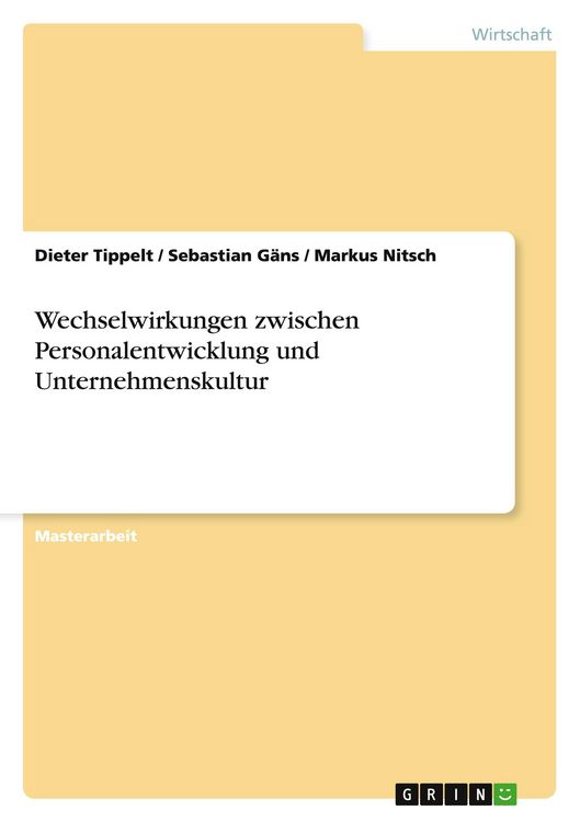 Produktbild: Wechselwirkungen zwischen Personalentwicklung und Unternehmenskultur