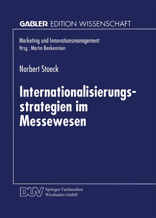 Produktbild: Internationalisierungsstrategien im Messewesen