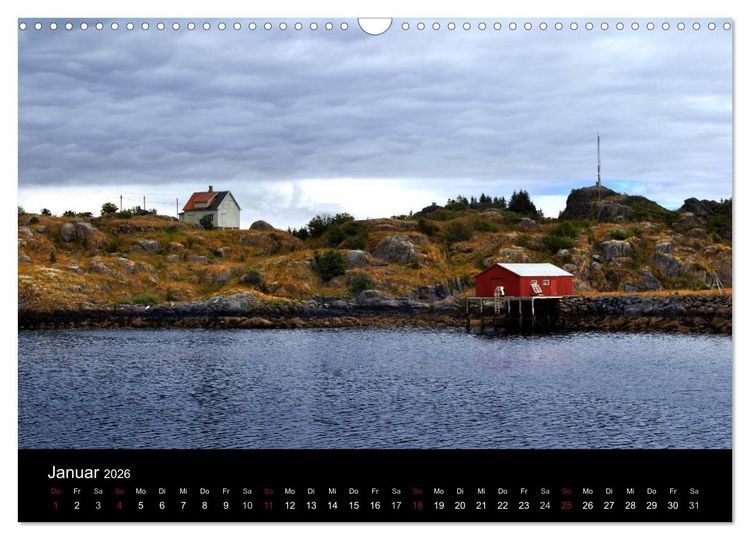 Produktbild: An Norwegens K&uuml;sten (Wandkalender 2026 DIN A3 quer), CALVENDO Monatskalender