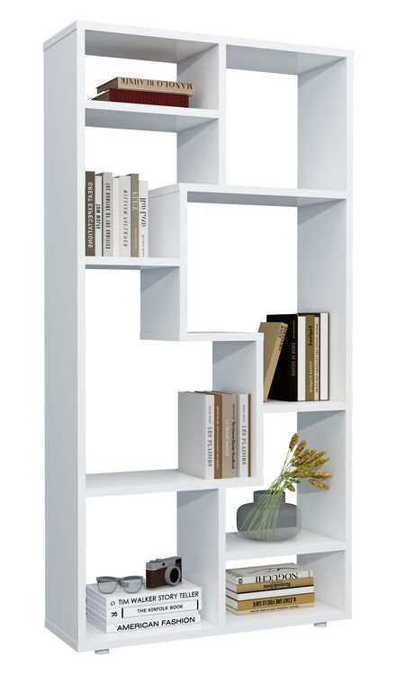 Produktbild: Holz Stand Regal Raumteiler B&uuml;cherregal Lanisa M