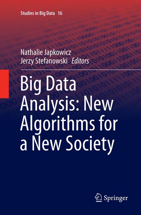 Produktbild: Big Data Analysis: New Algorithms for a New Society