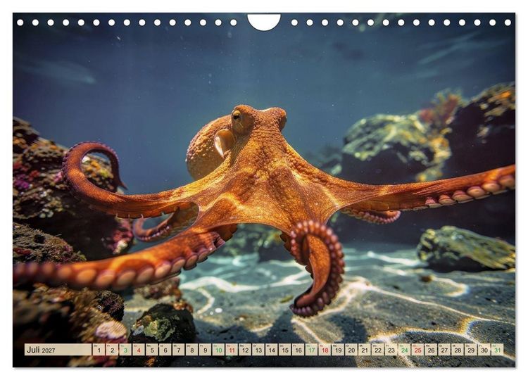 Produktbild: Die intelligentesten Tiere - Weltweit (Wandkalender 2027 DIN A4 quer), CALVENDO Monatskalender