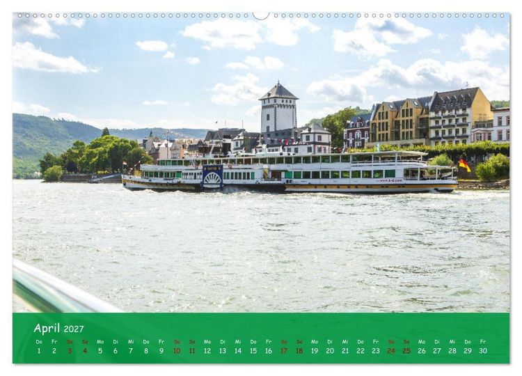 Produktbild: Eine Kreuzfahrt auf dem Rhein (hochwertiger Premium Wandkalender 2027 DIN A2 quer), Kunstdruck in Hochglanz