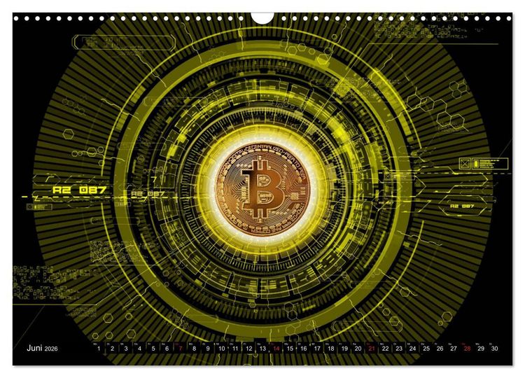 Produktbild: Bitcoins (Wandkalender 2026 DIN A3 quer), CALVENDO Monatskalender