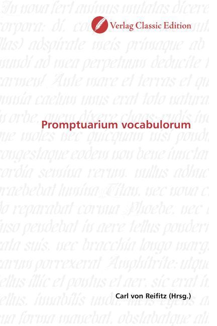 Produktbild: Promptuarium vocabulorum