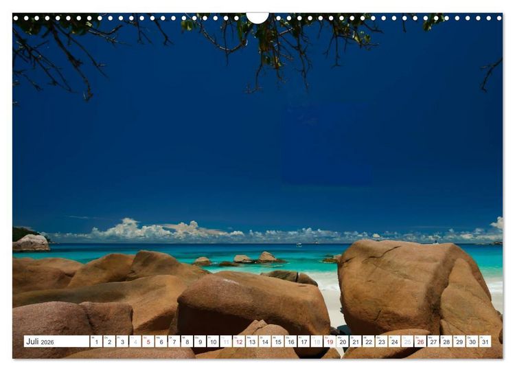 Produktbild: Seychellen - Ein letztes Paradies auf Erden (Wandkalender 2026 DIN A3 quer), CALVENDO Monatskalender