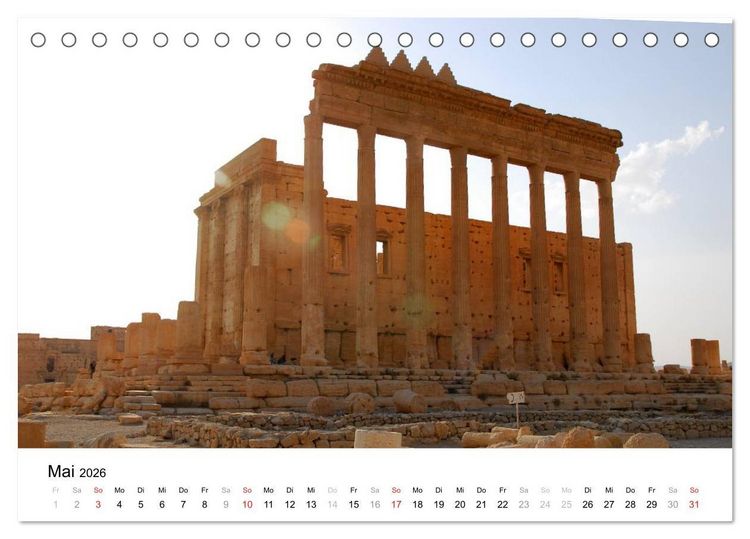 Produktbild: Syrien - verlorene Sch&auml;tze (Tischkalender 2026 DIN A5 quer), CALVENDO Monatskalender