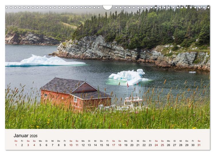 Produktbild: Neufundland Impressionen 2026 (Wandkalender 2026 DIN A3 quer), CALVENDO Monatskalender