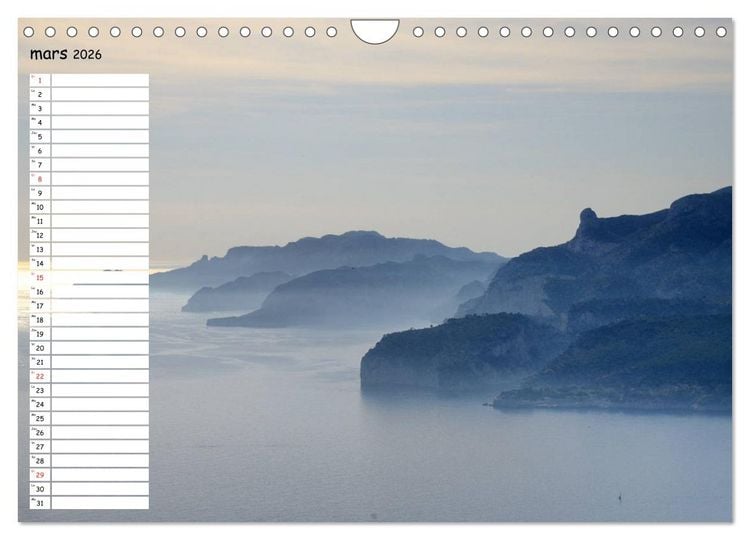 Produktbild: Les Calanques - Criques et fiords de Provence (Calendrier mural 2026 DIN A4 vertical), CALVENDO calendrier mensuel