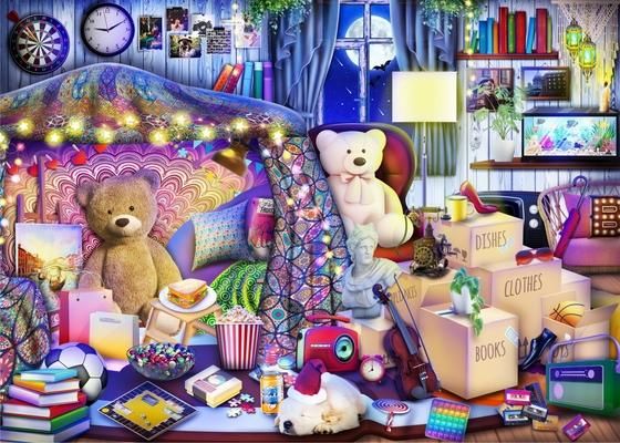 Produktbild: Brain Tree - Teddy's Room 1000 Pieces Jigsaw Puzzle for Adults