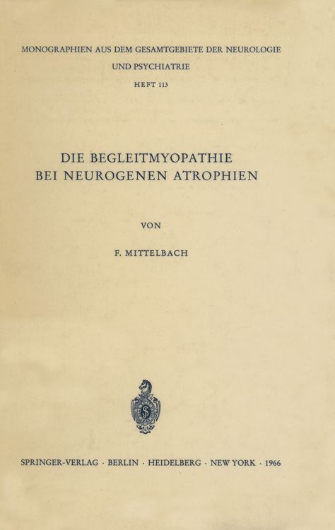 Produktbild: Die Begleitmyopathie bei neurogenen Atrophien
