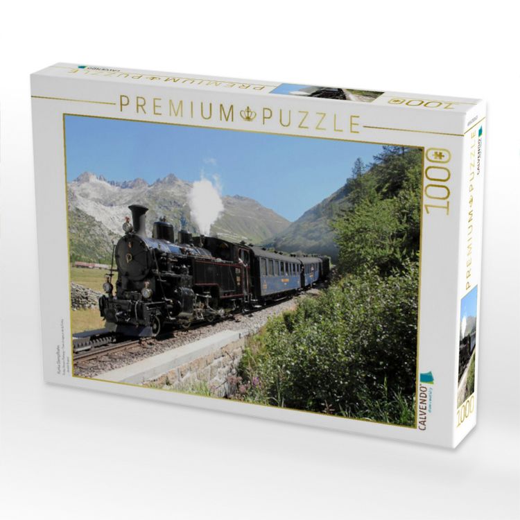 Produktbild: CALVENDO Puzzle Furka Dampfbahn | 1000 Teile Lege-Gr&ouml;&szlig;e 64x48cm Foto-Puzzle f&uuml;r gl&uuml;ckliche Stunden
