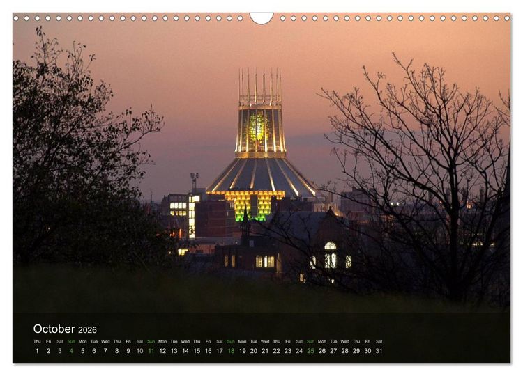 Produktbild: Liverpool - Water and Light (Wall Calendar 2026 DIN A3 landscape), CALVENDO 12 Month Wall Calendar