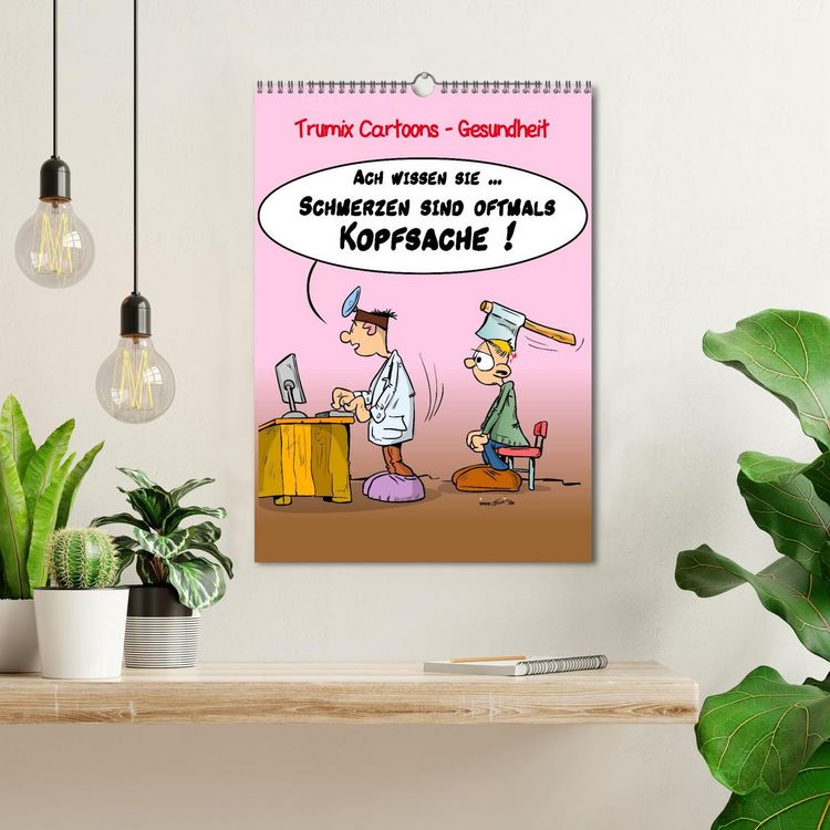 Produktbild: Trumix Cartoons - Gesundheit (Wandkalender 2026 DIN A3 hoch), CALVENDO Monatskalender
