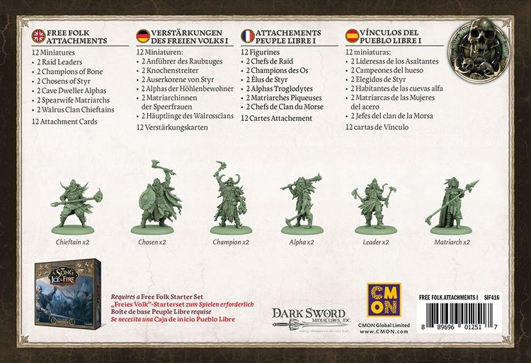 Produktbild: Song of Ice & Fire - Free Folk Attachments #1 (Verst&auml;rkungen des Freien Volks I) /EN/ES/FR