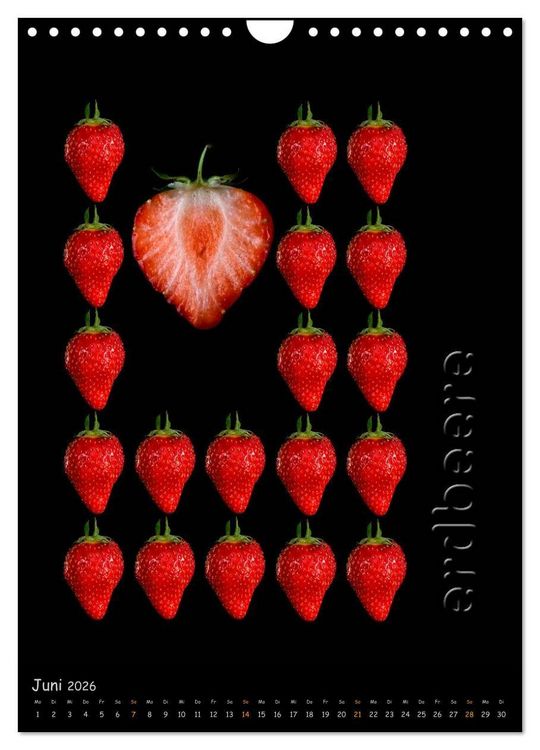 Produktbild: foodART - Fr&uuml;chte und Gem&uuml;se (Wandkalender 2026 DIN A4 hoch), CALVENDO Monatskalender