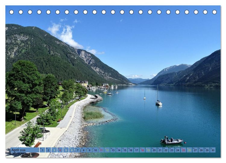 Produktbild: Zeit f&uuml;r Pertisau am Achensee in Tirol - Austria (Tischkalender 2026 DIN A5 quer), CALVENDO Monatskalender
