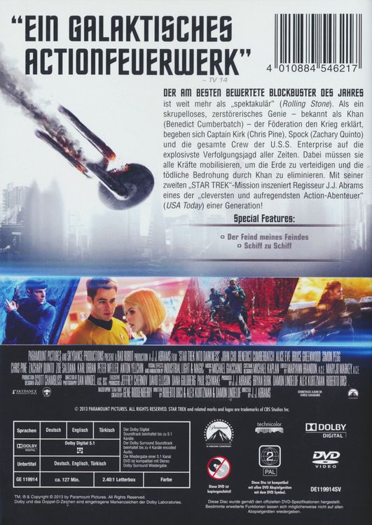 Produktbild: Star Trek 12 - Into Darkness