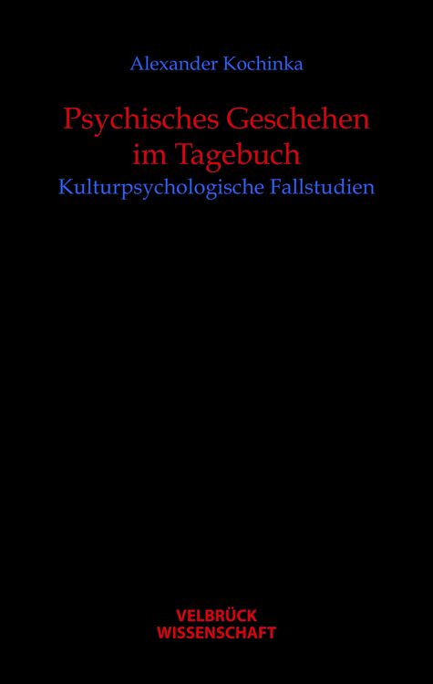 Produktbild: Psychisches Geschehen im Tagebuch
