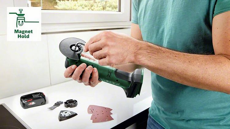 Produktbild: Bosch Home and Garden UniversalMulti 18V-32 0603105000 Akku-Multifunktionswerkzeug
