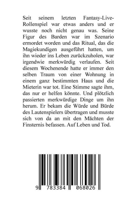 Produktbild: Rogolf der Barde, Live-Rollenspiel, Zwerge, Magier, Rituale, Laute, Dolche, Kurzschwert, R&auml;ucherwerk, R&uuml;gen, Verrat, Macht der Finsternis, D&auml;monen