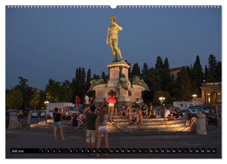 Produktbild: Abends in der Toskana (Wandkalender 2026 DIN A2 quer), CALVENDO Monatskalender