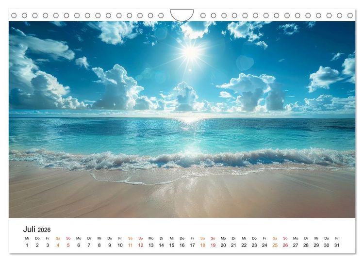 Produktbild: Mein Strand - ein Traum (Wandkalender 2026 DIN A4 quer), CALVENDO Monatskalender