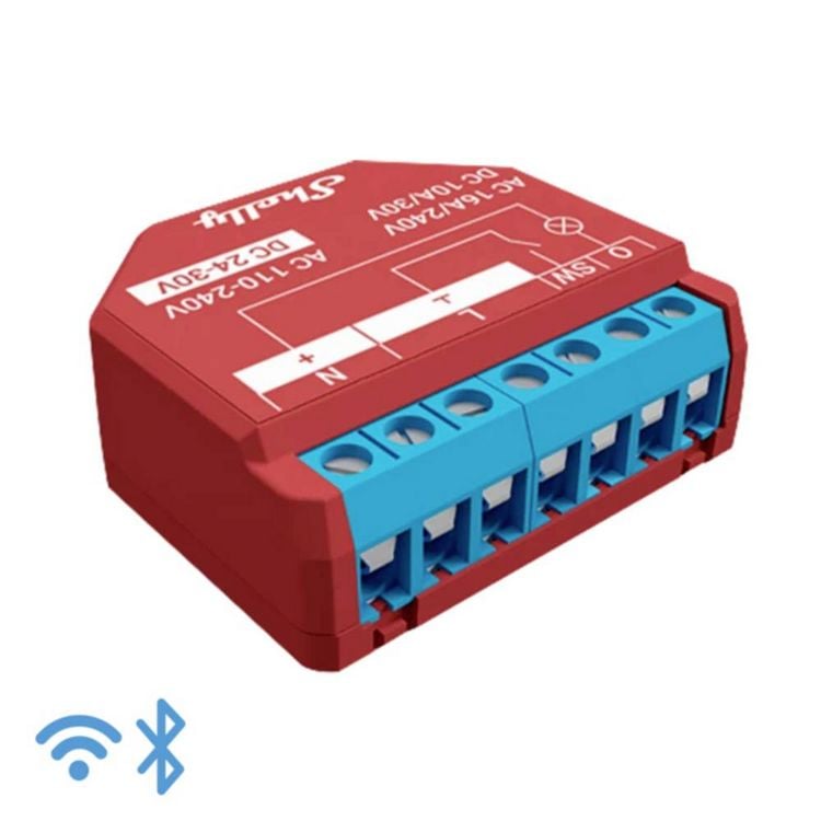 Produktbild: Shelly Plus 1PM Schalt-Messaktor Bluetooth, Wi-Fi
