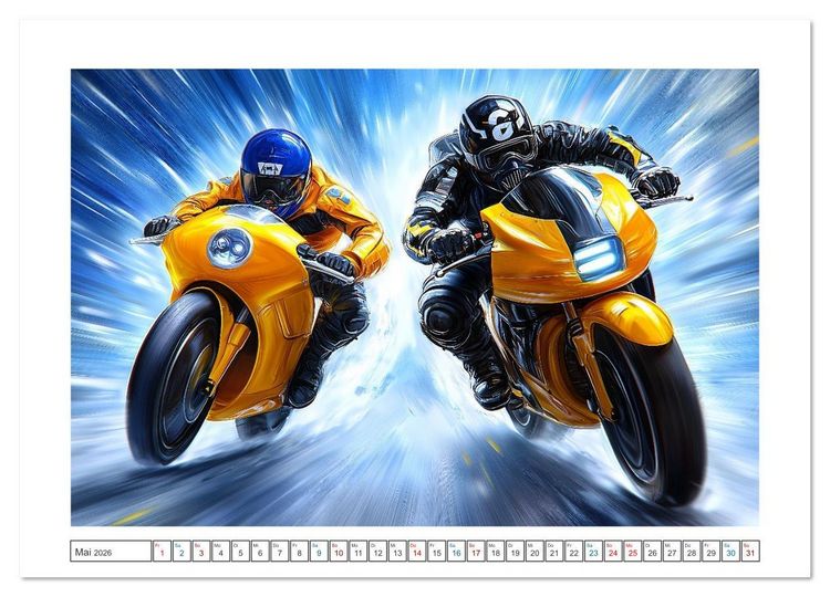 Produktbild: Zero Rider (hochwertiger Premium Wandkalender 2026 DIN A2 quer), Kunstdruck in Hochglanz