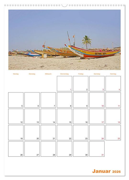 Produktbild: Gambia und Senegal erleben (hochwertiger Premium Wandkalender 2026 DIN A2 hoch), Kunstdruck in Hochglanz