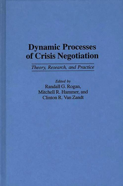 Produktbild: Dynamic Processes of Crisis Negotiation