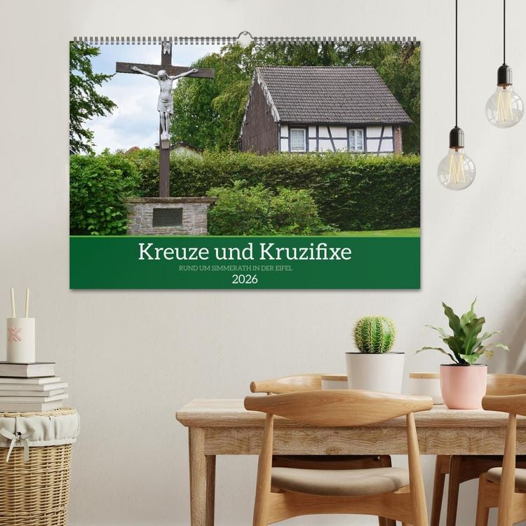 Produktbild: Kreuze und Kruzifixe rund um Simmerath in der Eifel (Wandkalender 2026 DIN A2 quer), CALVENDO Monatskalender