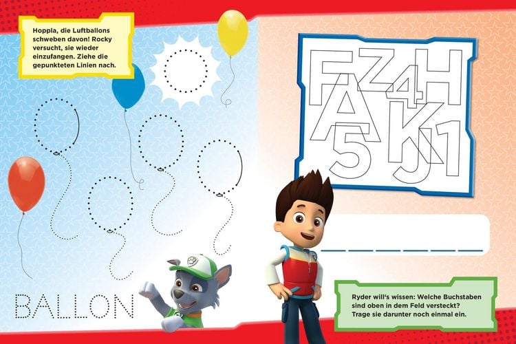 Produktbild: Mein Lernspielheft PAW Patrol Erste Buchstaben