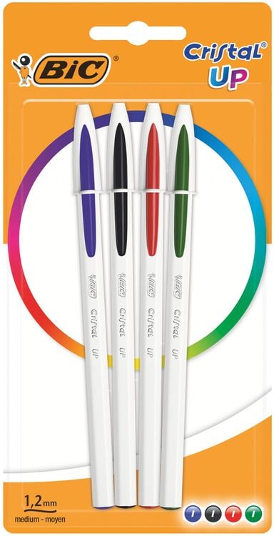 Produktbild: BIC Kugelschreiber Cristal Up 0.35mm sortiert, 4er Set
